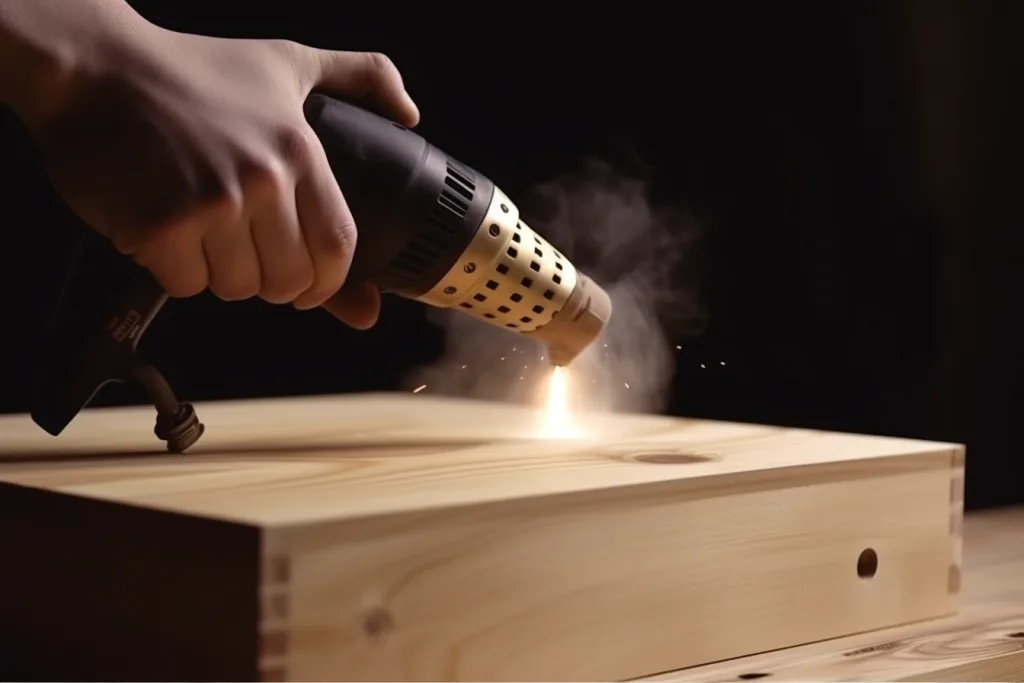 utiliser-decapeur-thermique-sur-du-bois